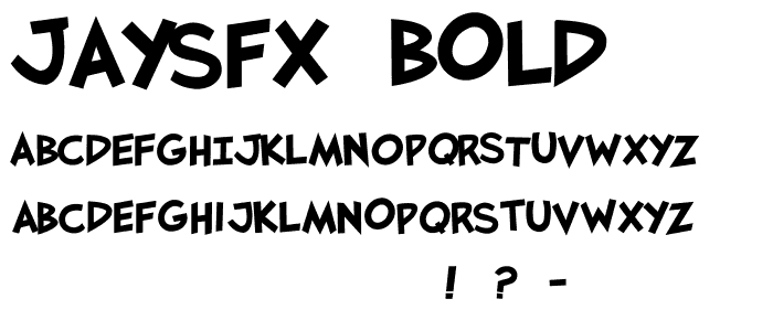 JaySFX Bold font